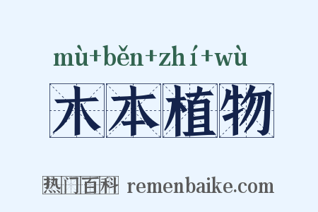 木本植物是什么意思的图片